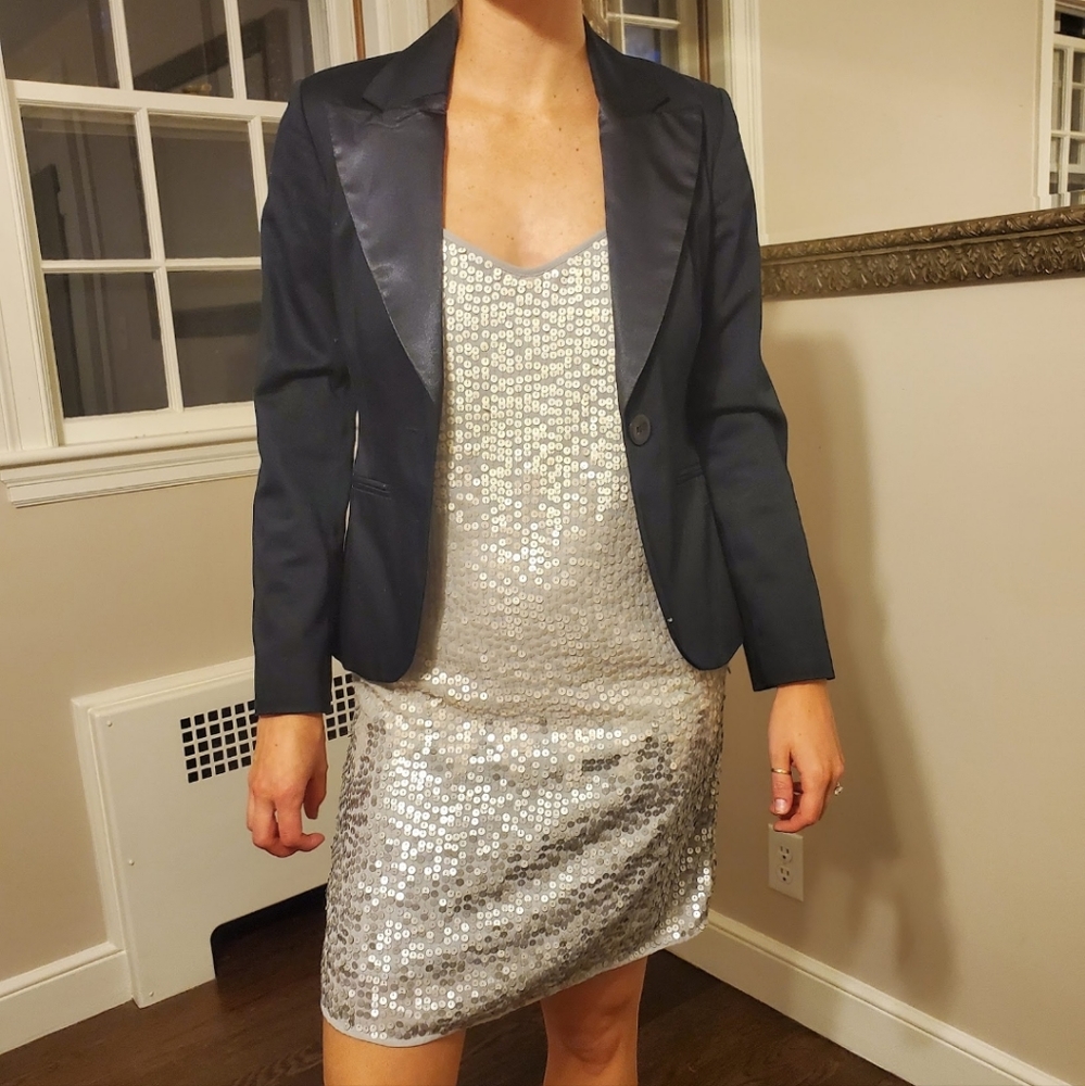Silver Mini Dress